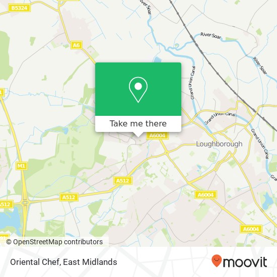 Oriental Chef, 60 Wordsworth Road Loughborough Loughborough LE11 4LQ map