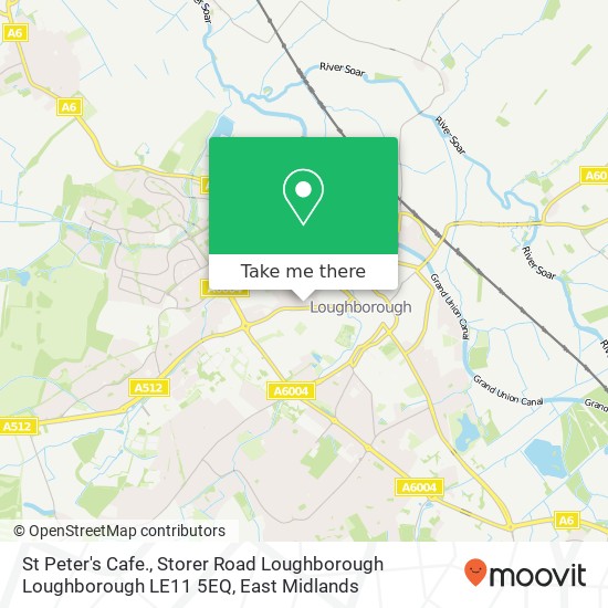 St Peter's Cafe., Storer Road Loughborough Loughborough LE11 5EQ map