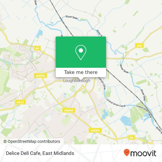Delice Deli Cafe, 7 Baxter Gate Loughborough Loughborough LE11 1 map