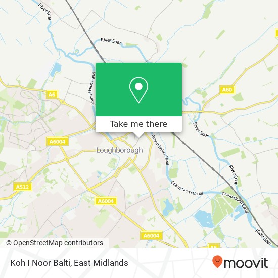 Koh I Noor Balti, 29 Nottingham Road Loughborough Loughborough LE11 1EQ map