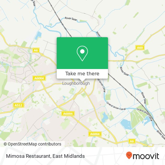 Mimosa Restaurant, Baxter Gate Loughborough Loughborough LE11 1 map