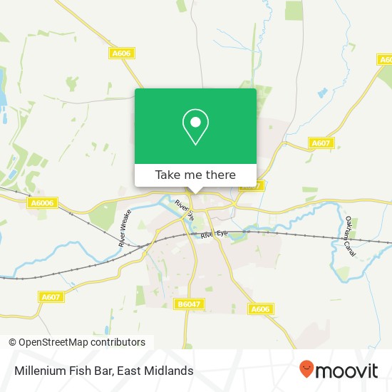Millenium Fish Bar, 2 Park Road Melton Mowbray Melton Mowbray LE13 1TX map