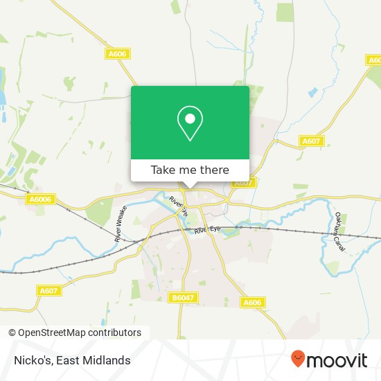 Nicko's, 60 Nottingham Street Melton Mowbray Melton Mowbray LE13 1 map