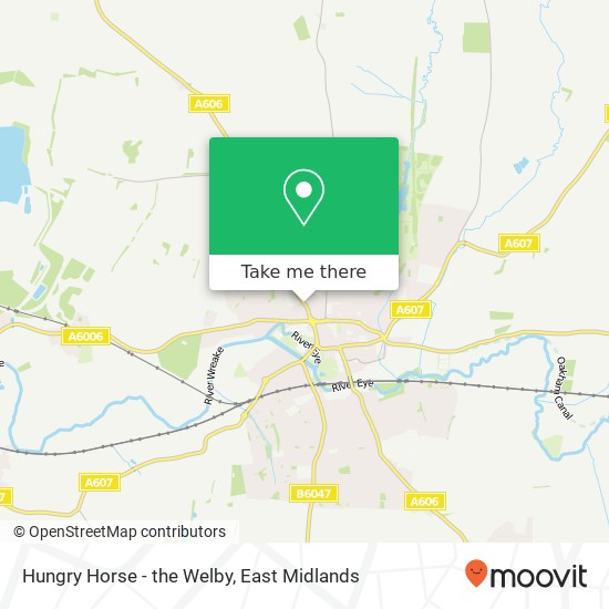 Hungry Horse - the Welby, Melton Mowbray Melton Mowbray LE13 0 map