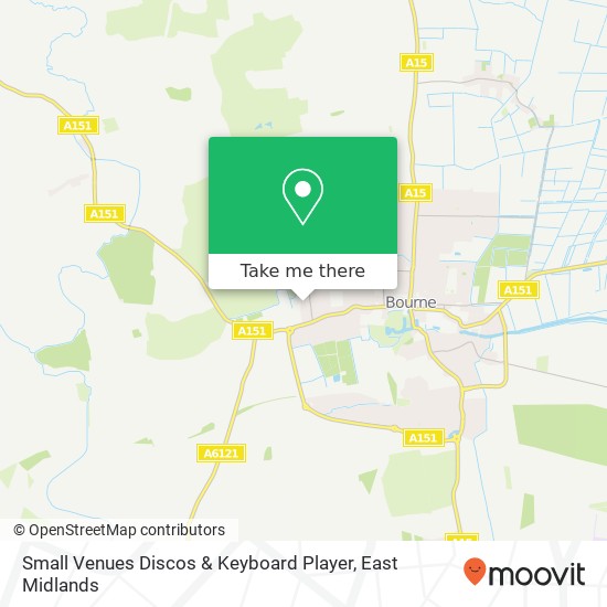 Small Venues Discos & Keyboard Player map