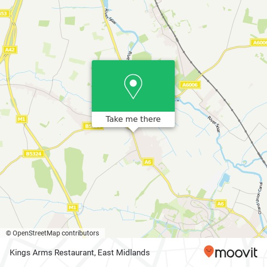 Kings Arms Restaurant, Derby Road Hathern Loughborough LE12 5 map