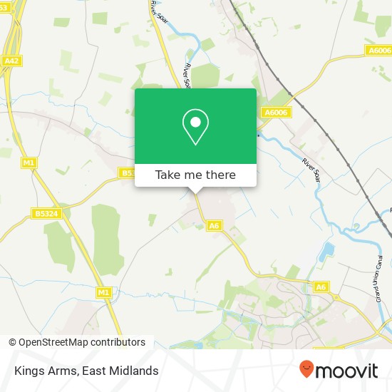 Kings Arms, Derby Road Hathern Loughborough LE12 5 map