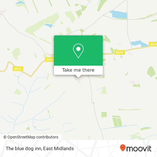 The blue dog inn map