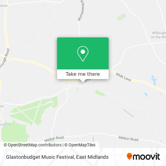 Glastonbudget Music Festival map