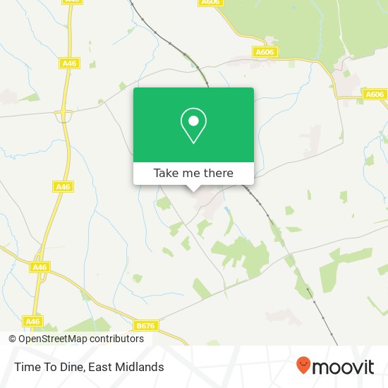 Time To Dine, Debdale Hill Old Dalby Melton Mowbray LE14 3 map