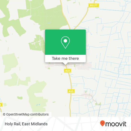 Holy Rail, 6 Bourne Road Morton Bourne PE10 0 map