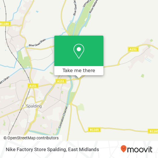 Nike Factory Store Spalding, Holbeach Road Spalding Spalding PE12 6 map