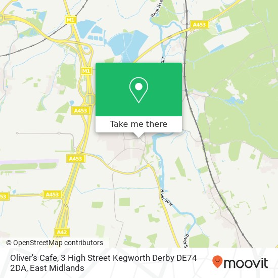 Oliver's Cafe, 3 High Street Kegworth Derby DE74 2DA map