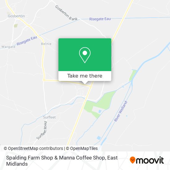 Spalding Farm Shop & Manna Coffee Shop map