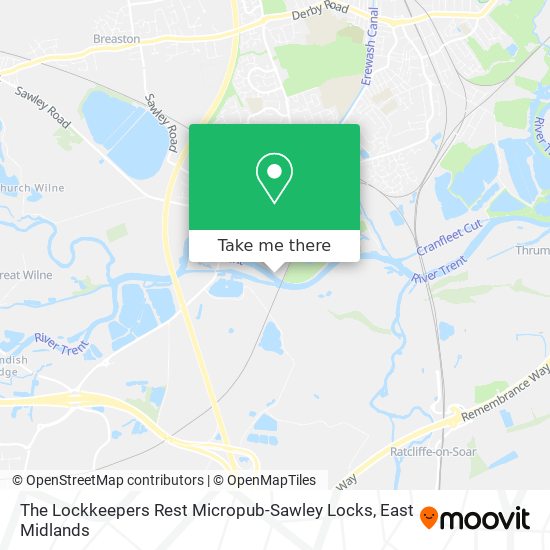 The Lockkeepers Rest Micropub-Sawley Locks map