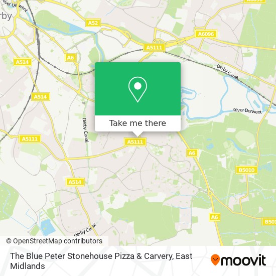 The Blue Peter Stonehouse Pizza & Carvery map