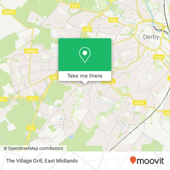 The Village Grill, Burton Road Littleover Derby DE23 6EJ map