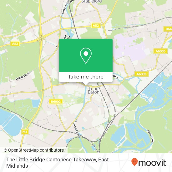 The Little Bridge Cantonese Takeaway, 99 Derby Road Long Eaton Nottingham NG10 4 map