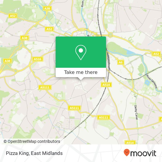 Pizza King, 5 Pear Tree Road Derby Derby DE23 6 map