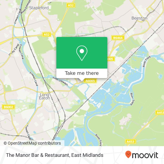 The Manor Bar & Restaurant map
