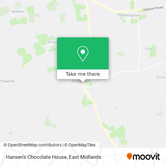 Hansen's Chocolate House map