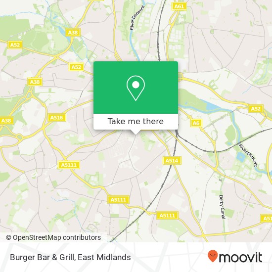 Burger Bar & Grill, Normanton Road Derby Derby DE23 6 map