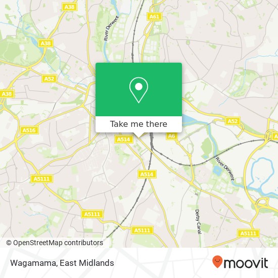 Wagamama, London Road Derby Derby DE1 2 map