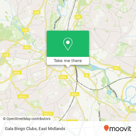 Gala Bingo Clubs map