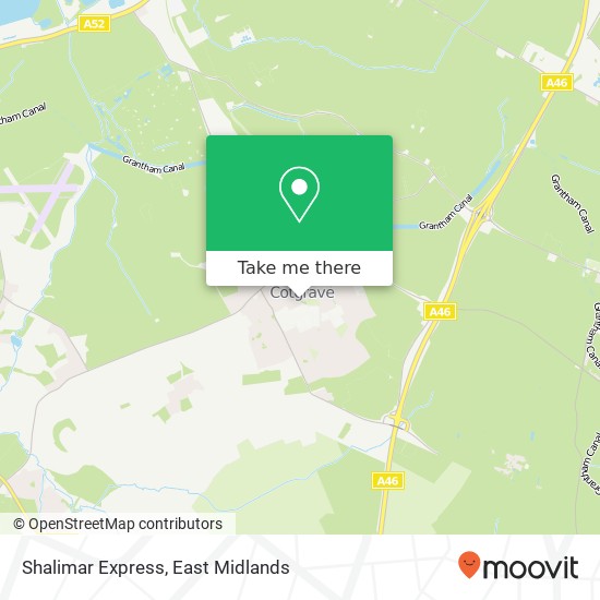 Shalimar Express, Cotgrave Shopping Centre Cotgrave Nottingham NG12 3 map