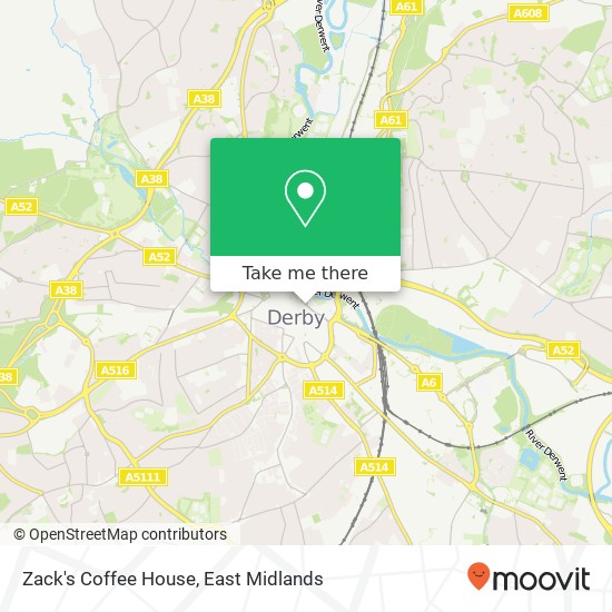 Zack's Coffee House, 1 Morledge Derby Derby DE1 2 map