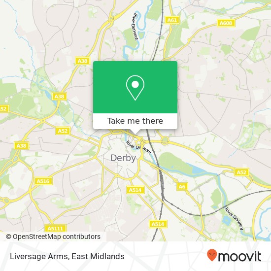 Liversage Arms map