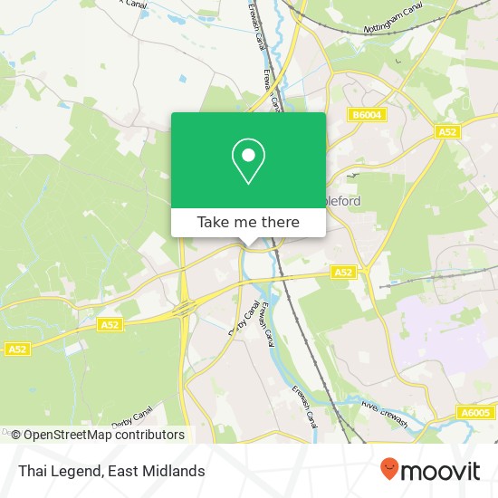 Thai Legend, Station Road Sandiacre Nottingham NG10 5 map