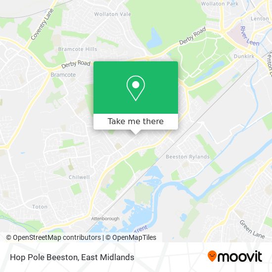 Hop Pole Beeston map