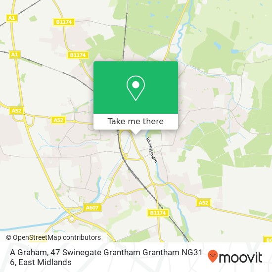 A Graham, 47 Swinegate Grantham Grantham NG31 6 map
