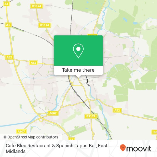 Cafe Bleu Restaurant & Spanish Tapas Bar, High Street Grantham Grantham NG31 6SA map