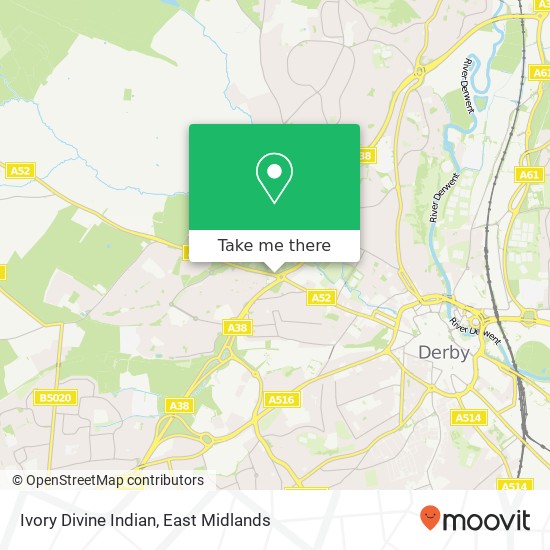 Ivory Divine Indian, Ashbourne Road Derby Derby DE22 4 map