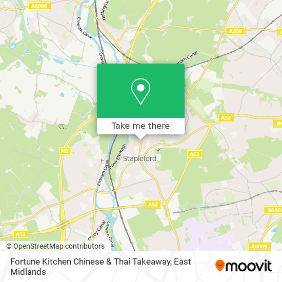 Fortune Kitchen Chinese & Thai Takeaway map