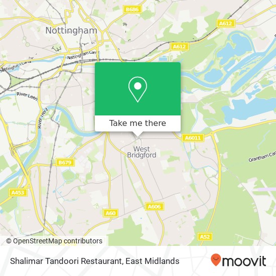Shalimar Tandoori Restaurant, 26 Tudor Square West Bridgford Nottingham NG2 6 map