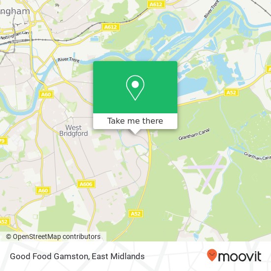 Good Food Gamston, Ambleside Gamston Nottingham NG2 6 map