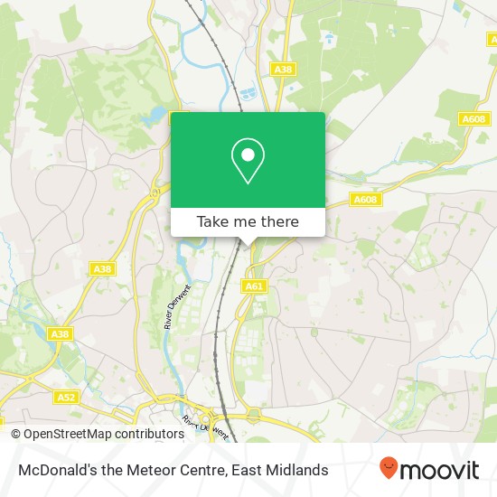 McDonald's the Meteor Centre, Wheatcroft Way Derby Derby DE21 4 map