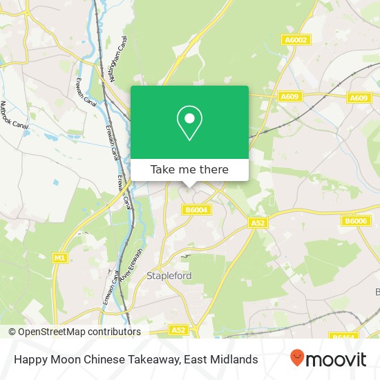 Happy Moon Chinese Takeaway, 1 Montrose Court Stapleford Nottingham NG9 8LJ map