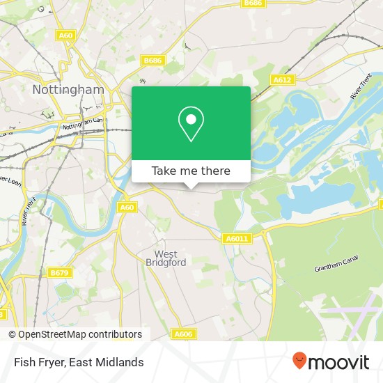 Fish Fryer, 108 Trent Boulevard West Bridgford Nottingham NG2 5BL map