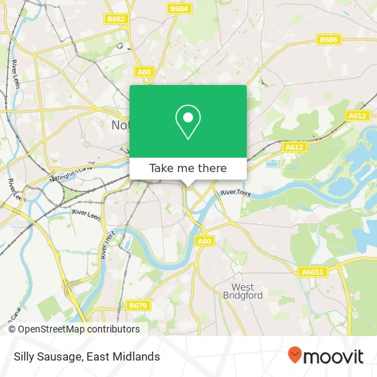 Silly Sausage, Cattle Market Road Nottingham Nottingham NG2 3 map