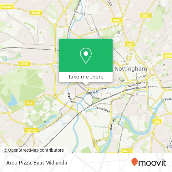 Arco Pizza, 10 Lenton Boulevard Lenton Nottingham NG7 2 map