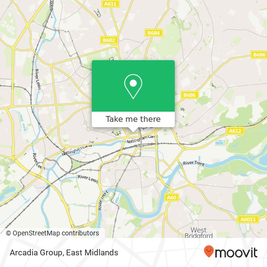 Arcadia Group, Collin Street Nottingham Nottingham NG1 7 map