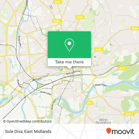 Sole Diva, Collin Street Nottingham Nottingham NG1 7 map