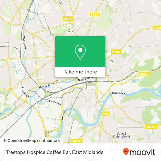 Treetops Hospice Coffee Bar, Nottingham Nottingham NG2 1 map