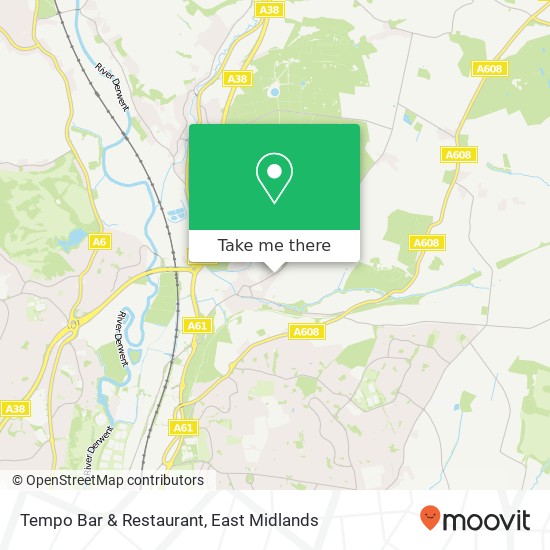 Tempo Bar & Restaurant, Moor Road Breadsall Derby DE21 5LA map