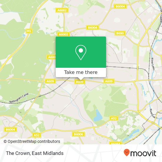 The Crown, Trowell Road Wollaton Nottingham NG8 2 map