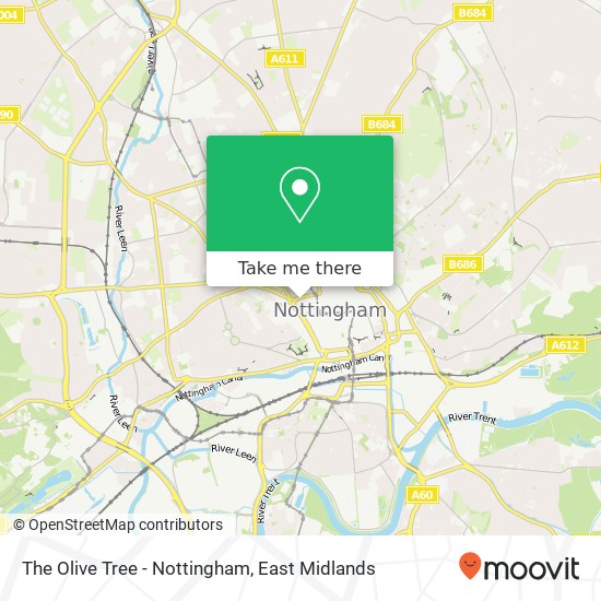 The Olive Tree - Nottingham, 20 Chapel Bar Nottingham Nottingham NG1 6LA map